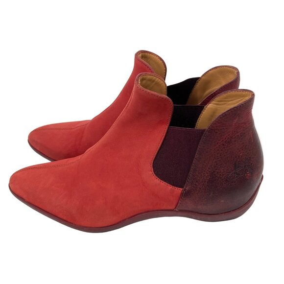 John Fluevog Power Up Chelsea Leather Booties - Picture 2 of 8